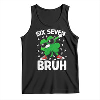 Funny Irish St Patricks Day Shamrock 67 Meme Tank Top Six Seven Bruh Gen Alpha Slang