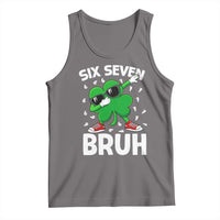 Funny Irish St Patricks Day Shamrock 67 Meme Tank Top Six Seven Bruh Gen Alpha Slang