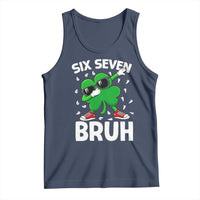 Funny Irish St Patricks Day Shamrock 67 Meme Tank Top Six Seven Bruh Gen Alpha Slang
