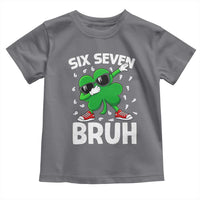 Funny Irish St Patricks Day Shamrock 67 Meme Toddler T Shirt Six Seven Bruh Gen Alpha Slang