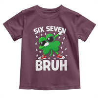 Funny Irish St Patricks Day Shamrock 67 Meme Toddler T Shirt Six Seven Bruh Gen Alpha Slang