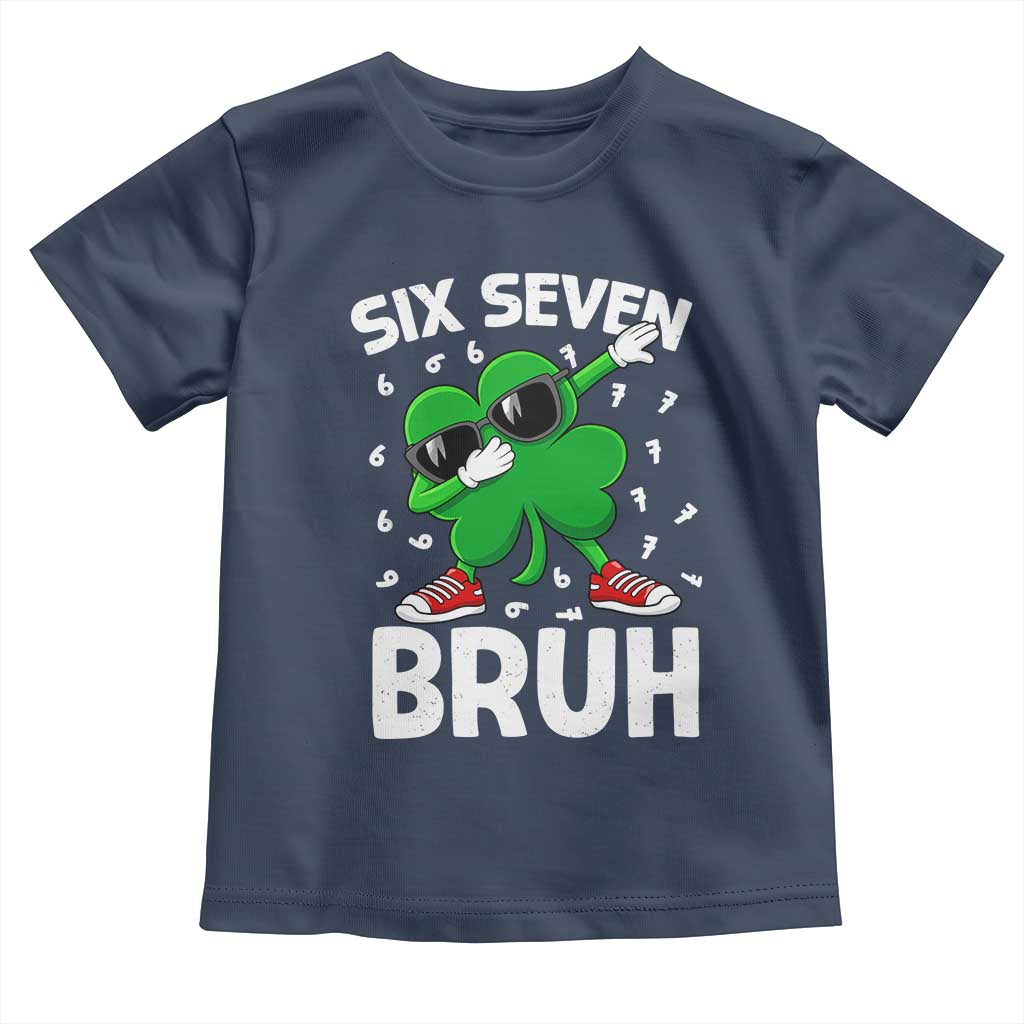 Funny Irish St Patricks Day Shamrock 67 Meme Toddler T Shirt Six Seven Bruh Gen Alpha Slang