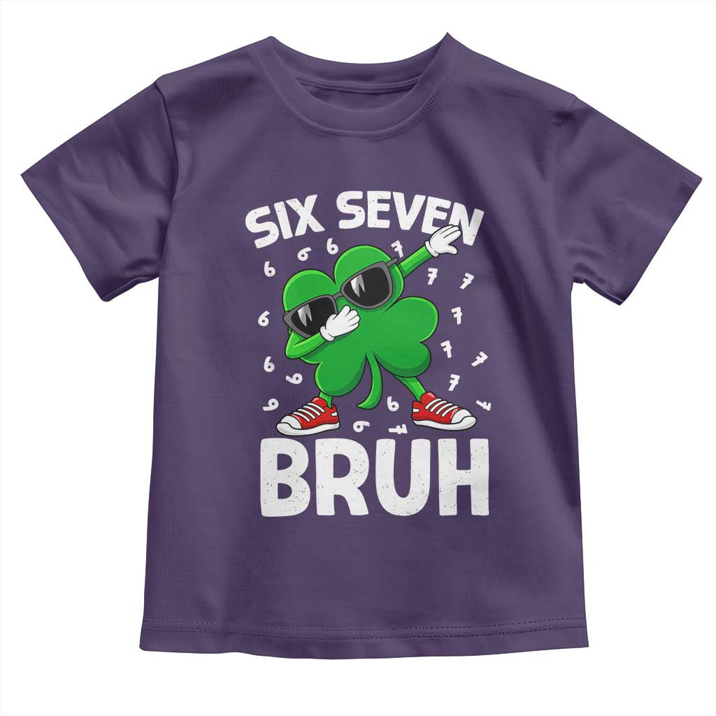 Funny Irish St Patricks Day Shamrock 67 Meme Toddler T Shirt Six Seven Bruh Gen Alpha Slang