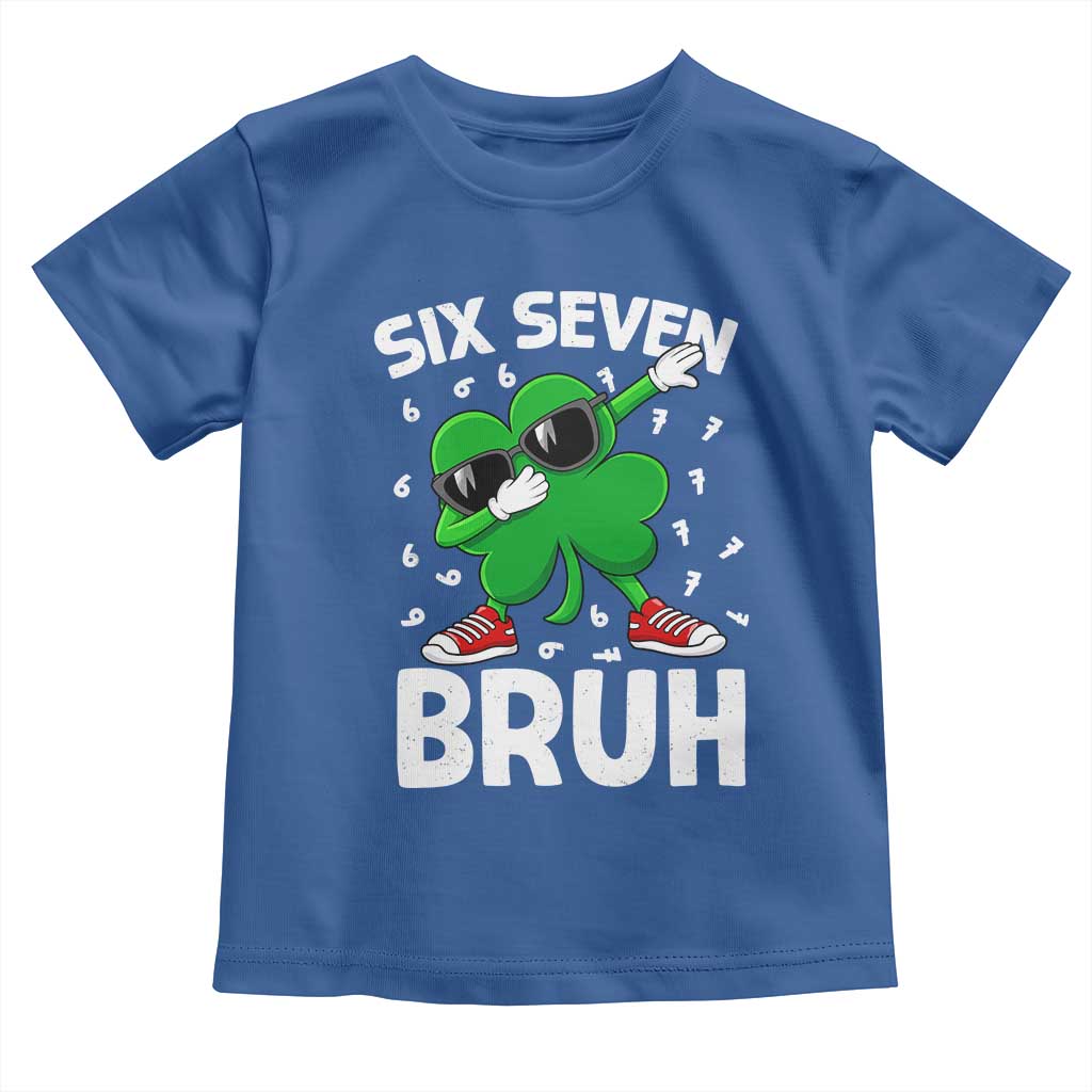 Funny Irish St Patricks Day Shamrock 67 Meme Toddler T Shirt Six Seven Bruh Gen Alpha Slang