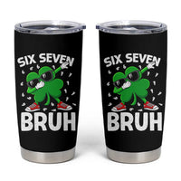 Funny Irish St Patricks Day Shamrock 67 Meme Tumbler Cup Six Seven Bruh Gen Alpha Slang