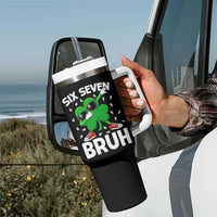 Funny Irish St Patricks Day Shamrock 67 Meme Tumbler With Handle Six Seven Bruh Gen Alpha Slang