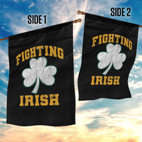 Vintage Fighting Irish Garden Flag Retro History Gold Shamrock