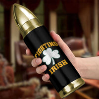Vintage Fighting Irish Bullet Tumbler Retro History Gold Shamrock