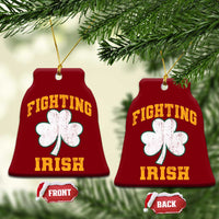 Vintage Fighting Irish Ceramic Ornament Retro History Gold Shamrock