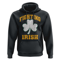 Vintage Fighting Irish Hoodie Retro History Gold Shamrock