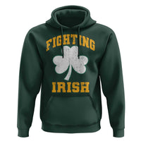 Vintage Fighting Irish Hoodie Retro History Gold Shamrock
