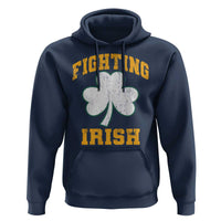 Vintage Fighting Irish Hoodie Retro History Gold Shamrock