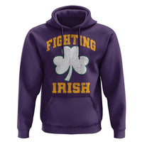 Vintage Fighting Irish Hoodie Retro History Gold Shamrock