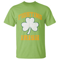 Vintage Fighting Irish T Shirt Retro History Gold Shamrock
