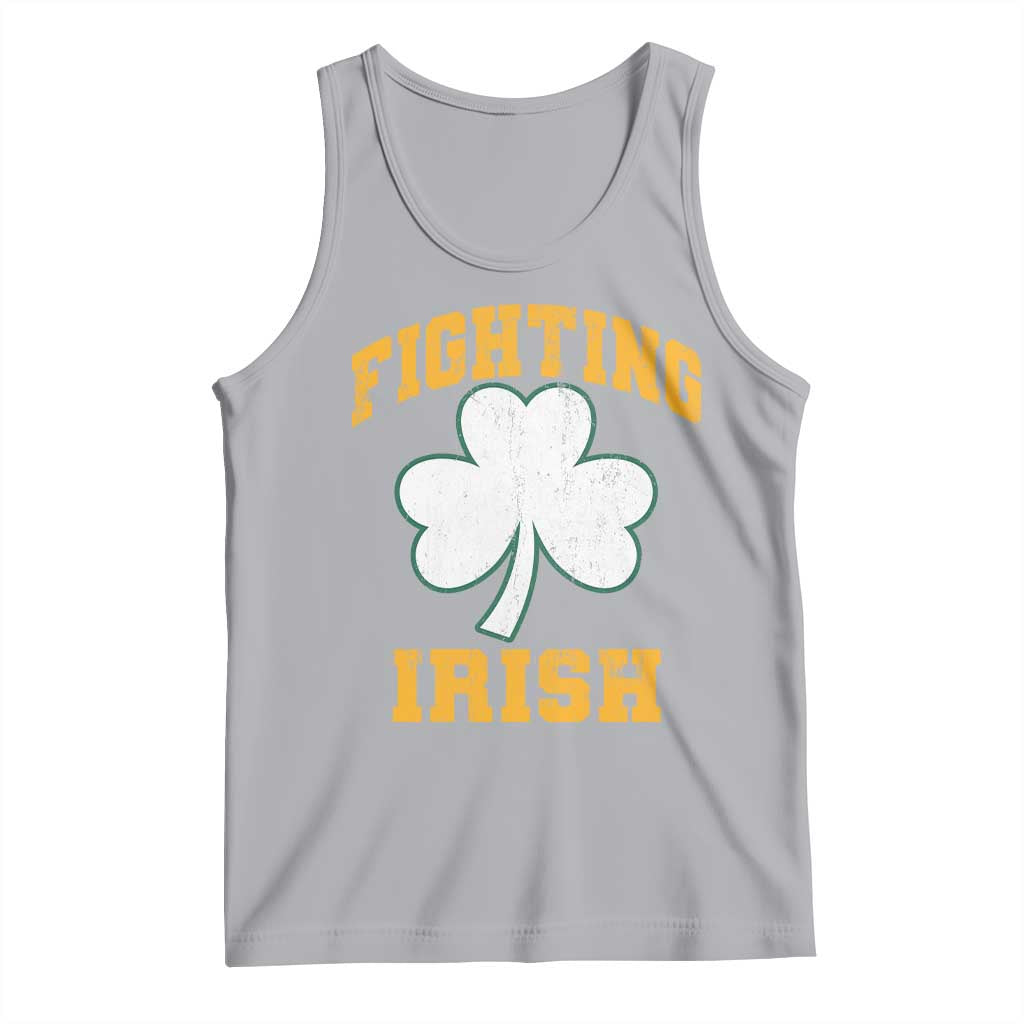 Vintage Fighting Irish Tank Top Retro History Gold Shamrock