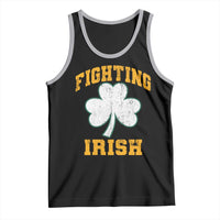 Vintage Fighting Irish Tank Top Retro History Gold Shamrock