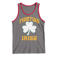 Vintage Fighting Irish Tank Top Retro History Gold Shamrock