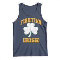 Vintage Fighting Irish Tank Top Retro History Gold Shamrock