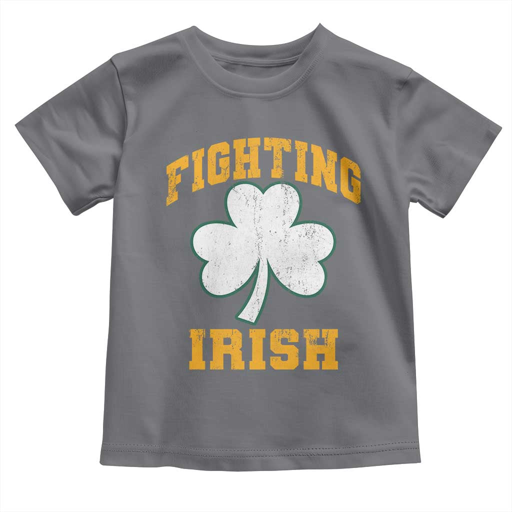 Vintage Fighting Irish Toddler T Shirt Retro History Gold Shamrock