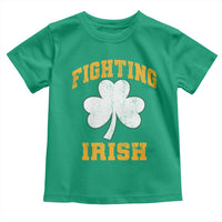 Vintage Fighting Irish Toddler T Shirt Retro History Gold Shamrock