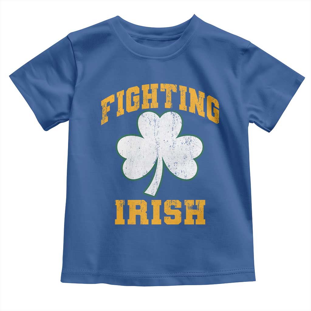 Vintage Fighting Irish Toddler T Shirt Retro History Gold Shamrock