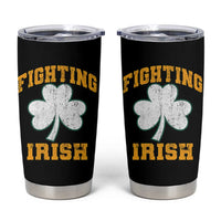 Vintage Fighting Irish Tumbler Cup Retro History Gold Shamrock