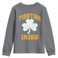 Vintage Fighting Irish Youth Sweatshirt Retro History Gold Shamrock