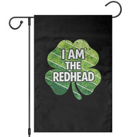 Funny Irish St Patricks Day Im The Redhead Garden Flag Retro Vintage Lucky Shamrock