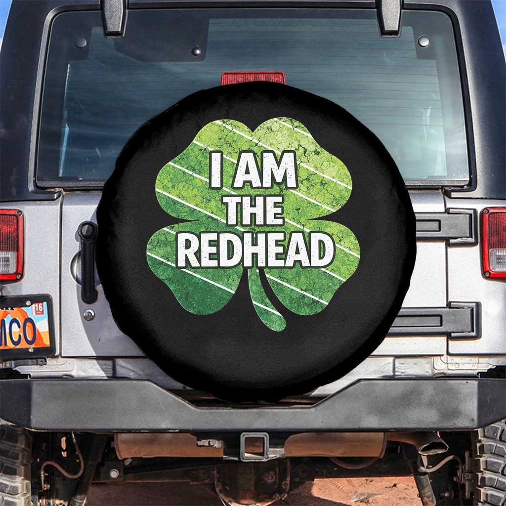 Funny Irish St Patricks Day Im The Redhead Spare Tire Cover Retro Vintage Lucky Shamrock