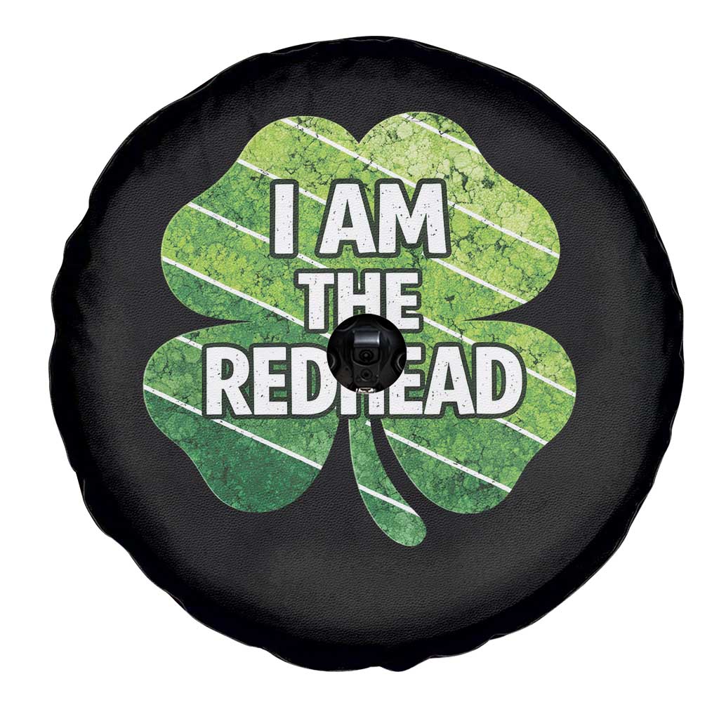 Funny Irish St Patricks Day Im The Redhead Spare Tire Cover Retro Vintage Lucky Shamrock
