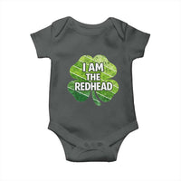 Funny Irish St Patricks Day Im The Redhead Baby Onesie Retro Vintage Lucky Shamrock
