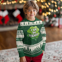 Funny Irish St Patricks Day Im The Redhead Ugly Christmas Sweater Retro Vintage Lucky Shamrock