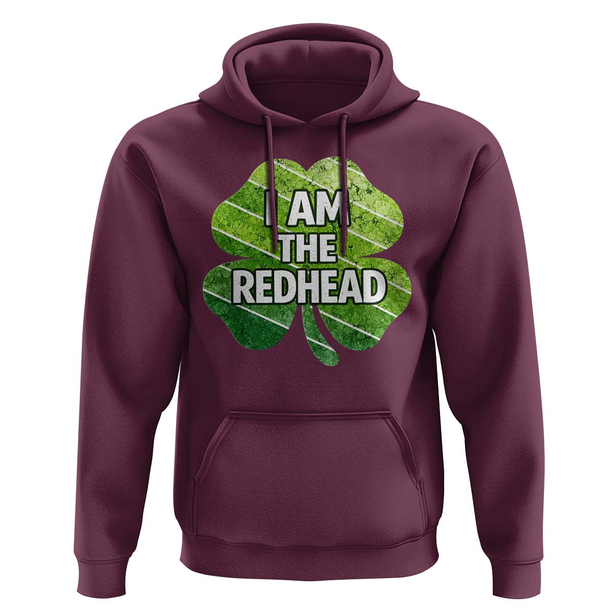 Funny Irish St Patricks Day Im The Redhead Hoodie Retro Vintage Lucky Shamrock