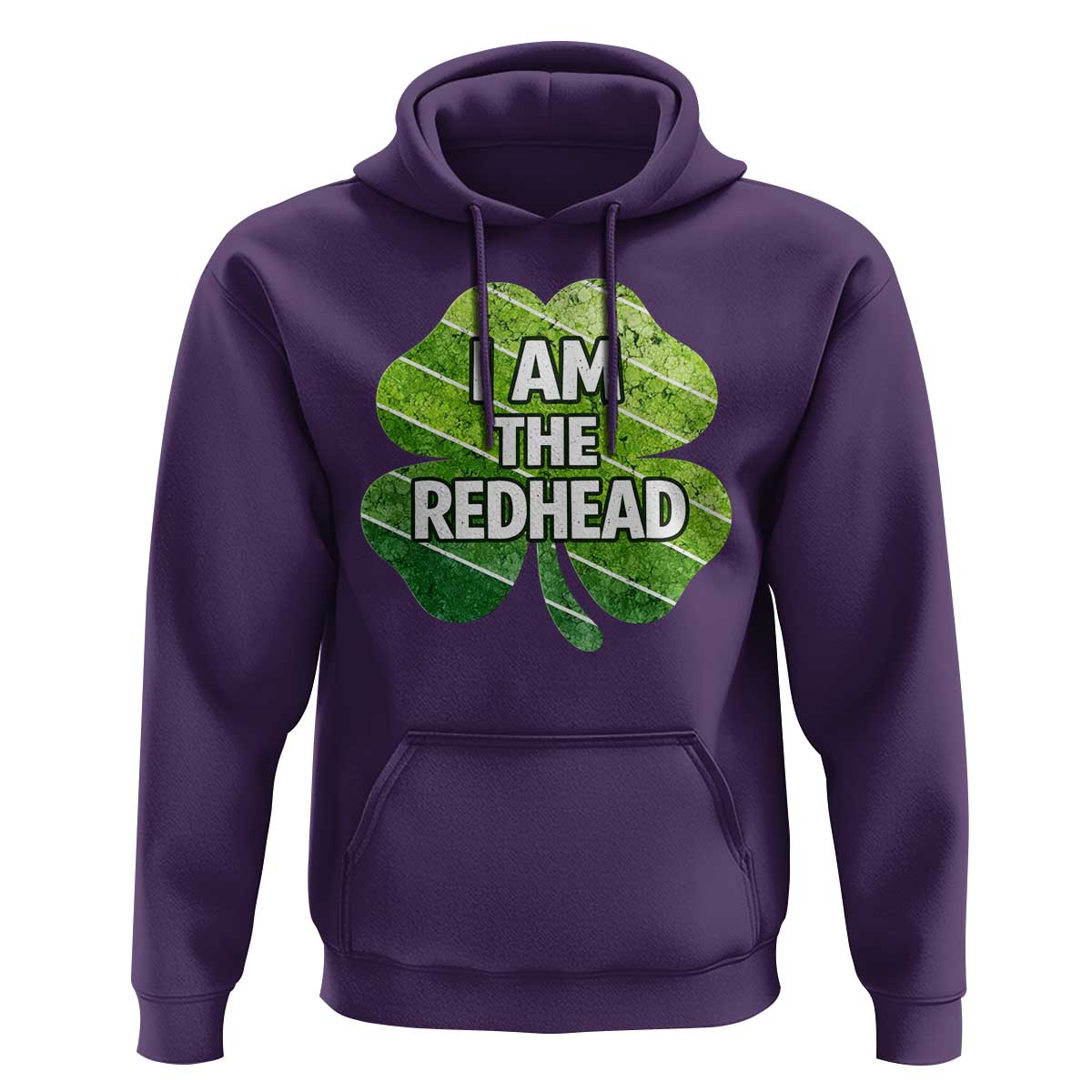 Funny Irish St Patricks Day Im The Redhead Hoodie Retro Vintage Lucky Shamrock