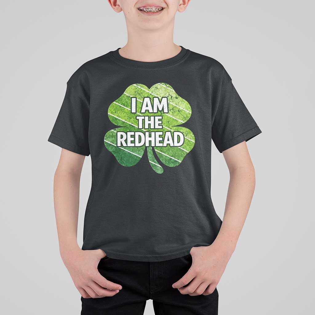 Funny Irish St Patricks Day Im The Redhead T Shirt For Kid Retro Vintage Lucky Shamrock