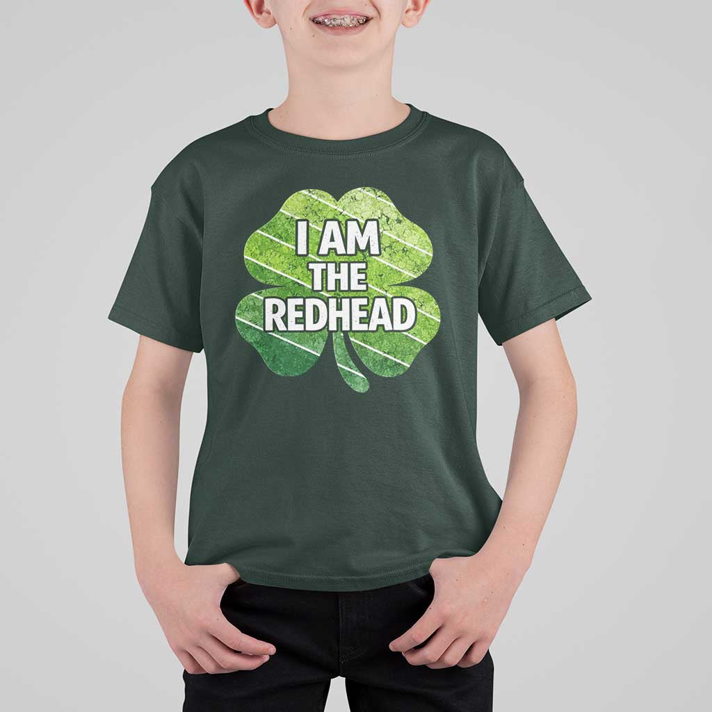 Funny Irish St Patricks Day Im The Redhead T Shirt For Kid Retro Vintage Lucky Shamrock