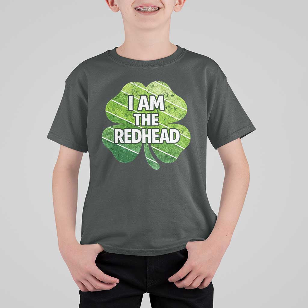 Funny Irish St Patricks Day Im The Redhead T Shirt For Kid Retro Vintage Lucky Shamrock