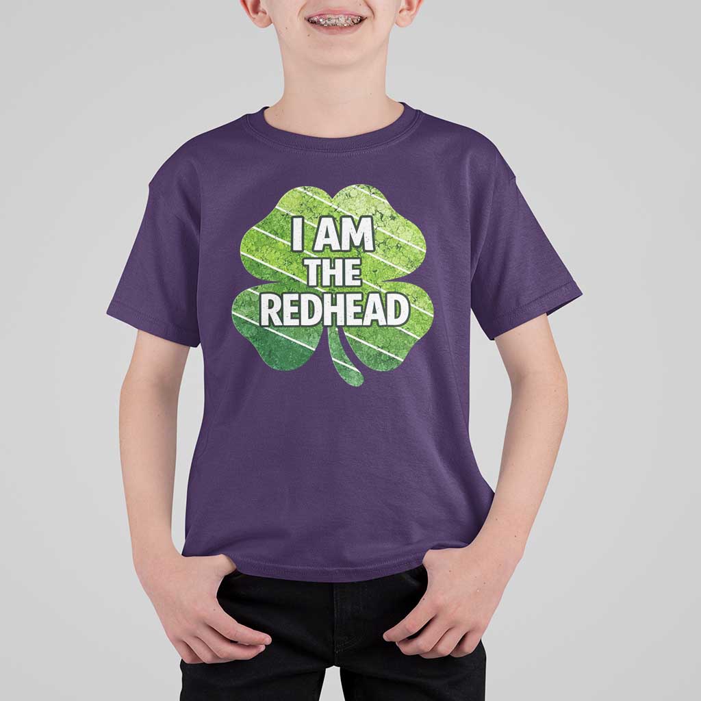 Funny Irish St Patricks Day Im The Redhead T Shirt For Kid Retro Vintage Lucky Shamrock