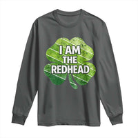 Funny Irish St Patricks Day Im The Redhead Long Sleeve Shirt Retro Vintage Lucky Shamrock