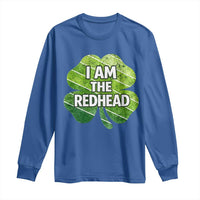 Funny Irish St Patricks Day Im The Redhead Long Sleeve Shirt Retro Vintage Lucky Shamrock