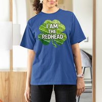 Funny Irish St Patricks Day Im The Redhead T Shirt For Women Retro Vintage Lucky Shamrock