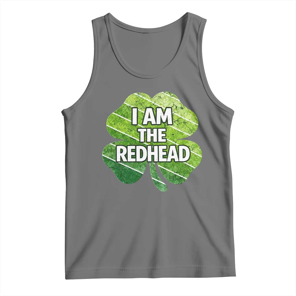 Funny Irish St Patricks Day Im The Redhead Tank Top Retro Vintage Lucky Shamrock