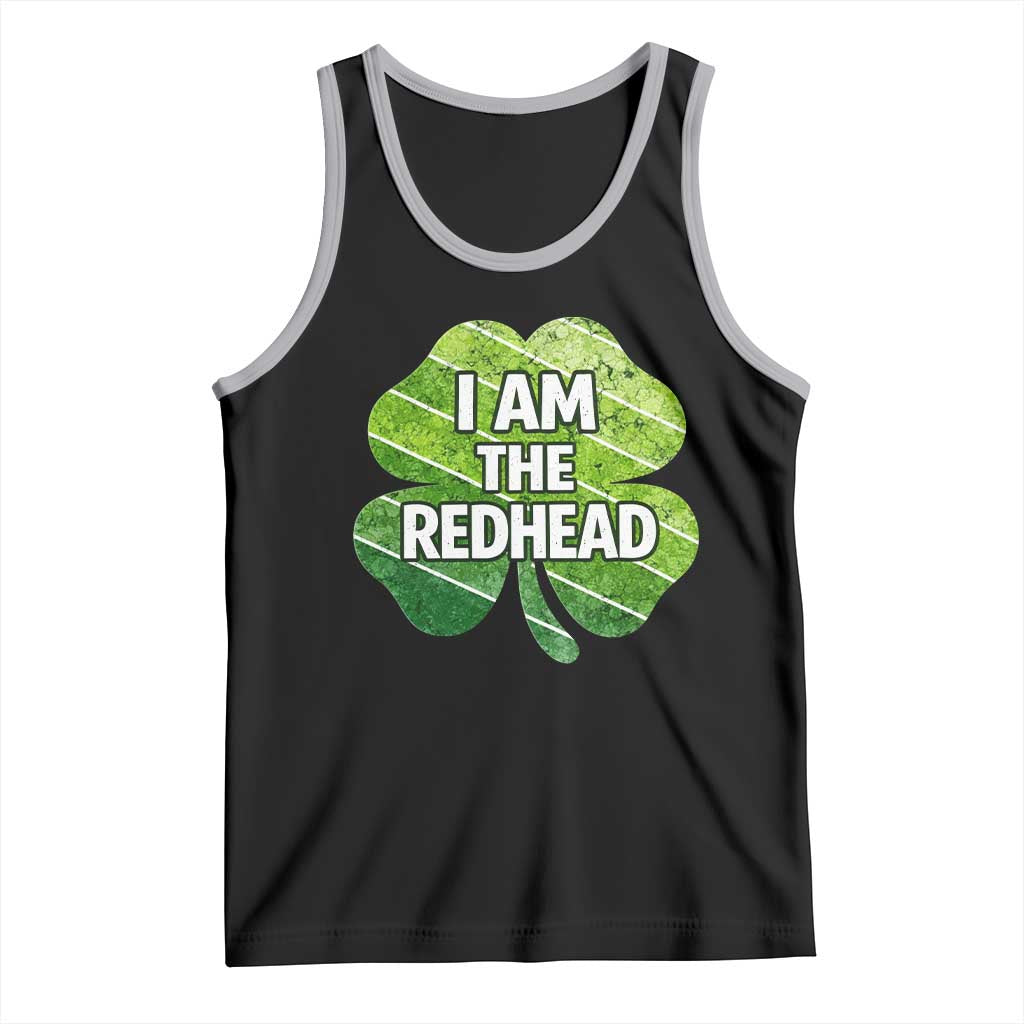 Funny Irish St Patricks Day Im The Redhead Tank Top Retro Vintage Lucky Shamrock
