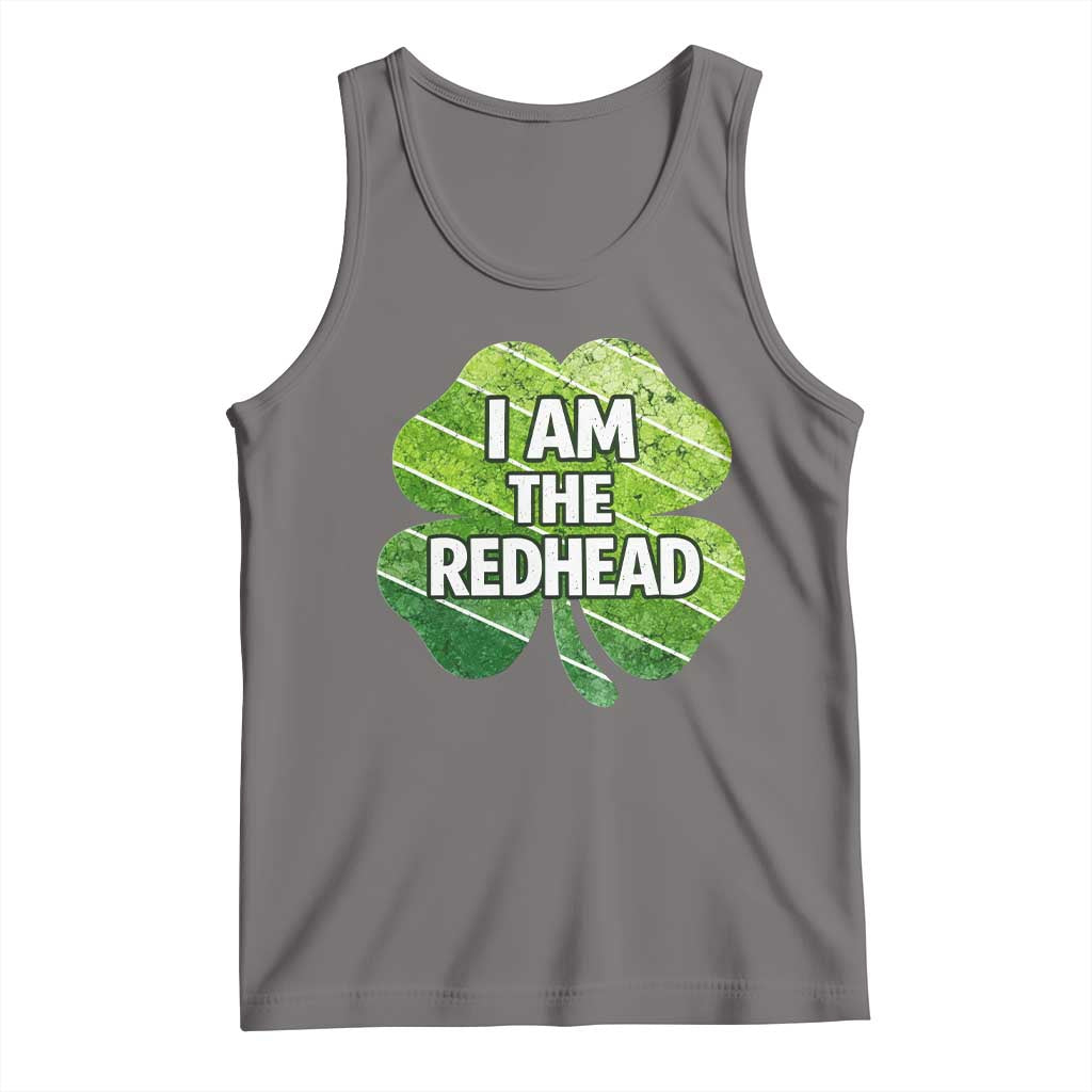 Funny Irish St Patricks Day Im The Redhead Tank Top Retro Vintage Lucky Shamrock