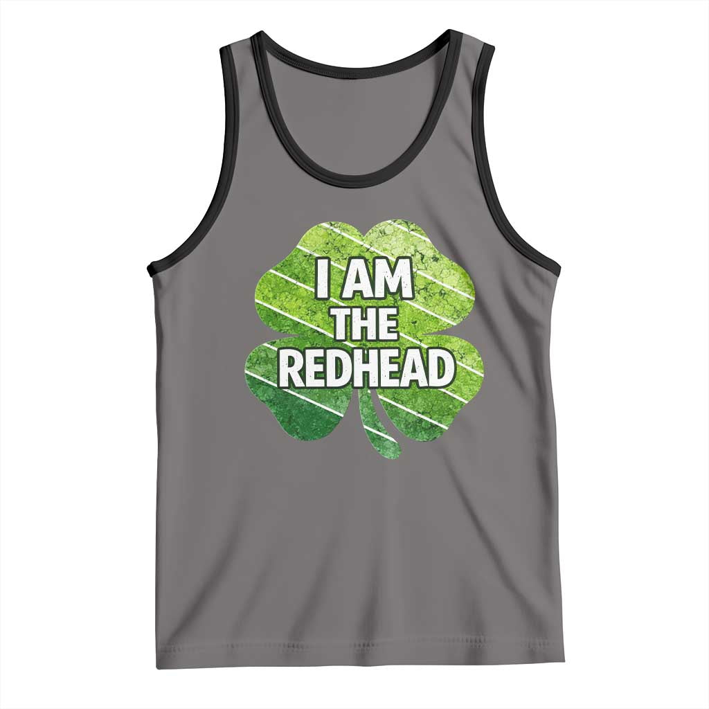 Funny Irish St Patricks Day Im The Redhead Tank Top Retro Vintage Lucky Shamrock