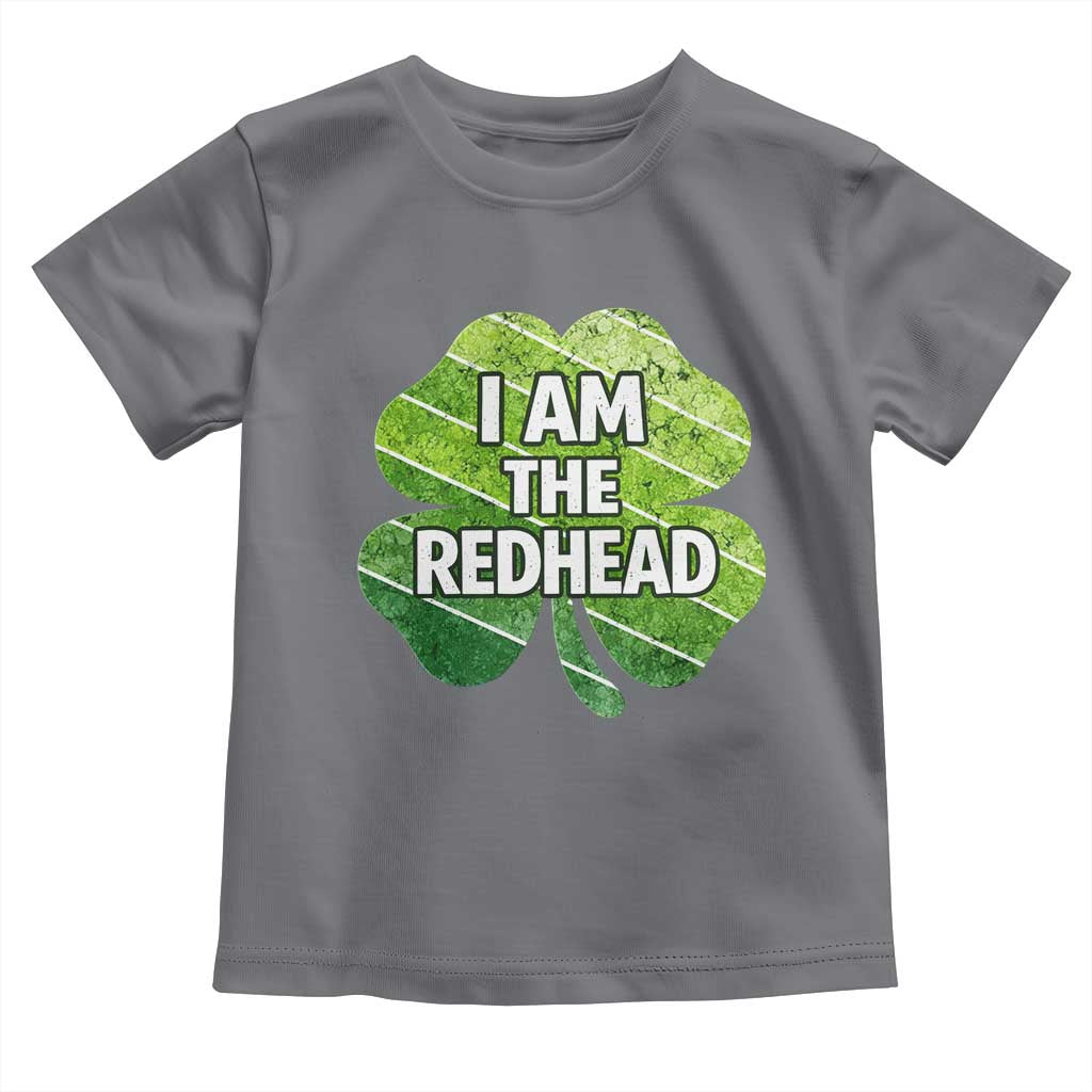 Funny Irish St Patricks Day Im The Redhead Toddler T Shirt Retro Vintage Lucky Shamrock