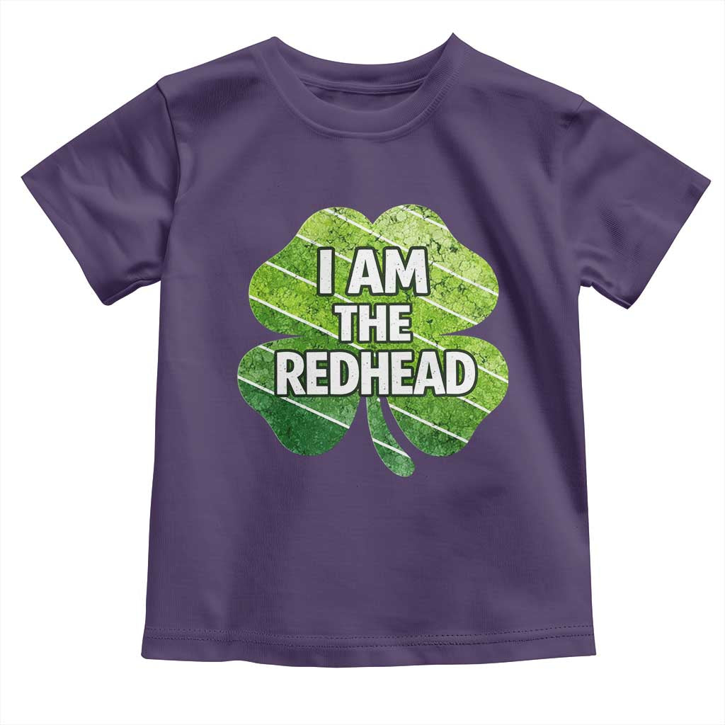 Funny Irish St Patricks Day Im The Redhead Toddler T Shirt Retro Vintage Lucky Shamrock