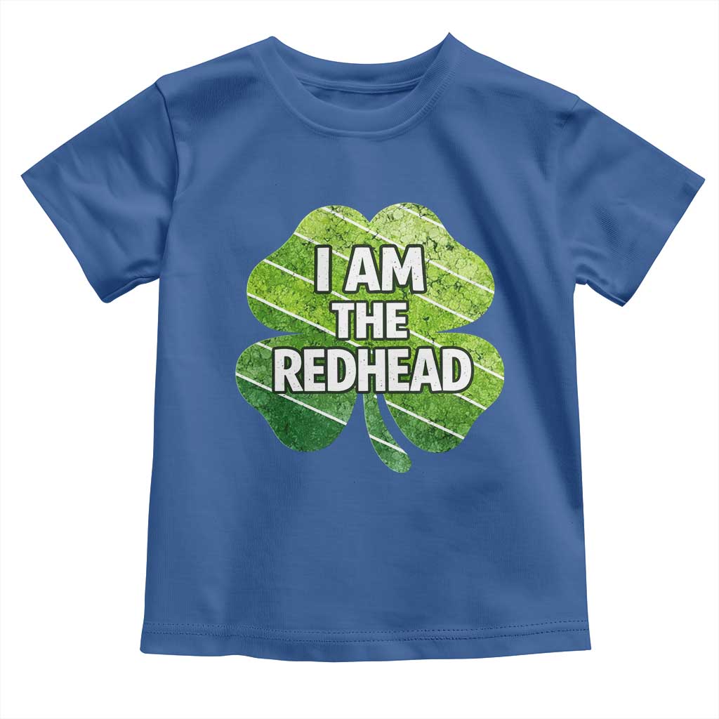 Funny Irish St Patricks Day Im The Redhead Toddler T Shirt Retro Vintage Lucky Shamrock