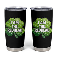 Funny Irish St Patricks Day Im The Redhead Tumbler Cup Retro Vintage Lucky Shamrock