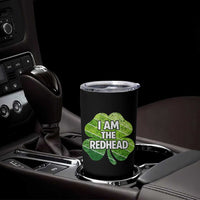 Funny Irish St Patricks Day Im The Redhead Tumbler Cup Retro Vintage Lucky Shamrock